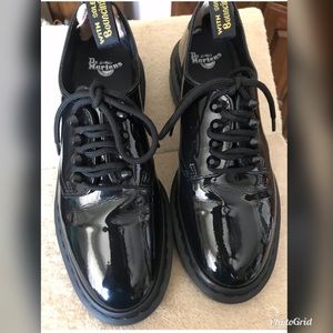 Doc Martin black patient leather oxford